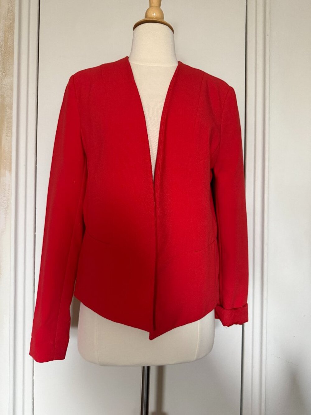 Forever 21 Red Open Front Blazer | Size L (Fits S/M)